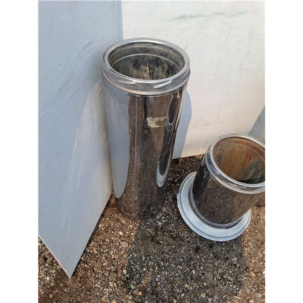 ** (4) Pieces For Chimney - (3) Length of 30"L (1) Length of 18"L - Inside Diameter 8.25" - CANNOT S