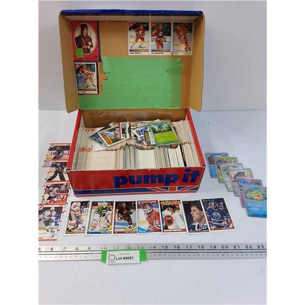 Various Pokemon Cards & 1000+ Vintage Sports Cards (Gretzky, Howe, Griffey, Inserts)
