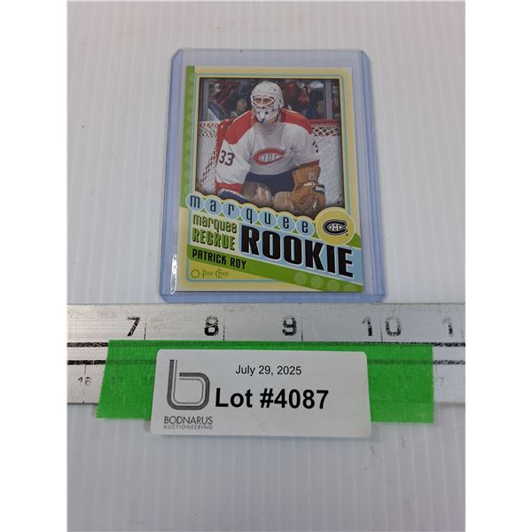 Patrick Roy Rookie Marquee OPC 2012-13 Hockey Trading Card