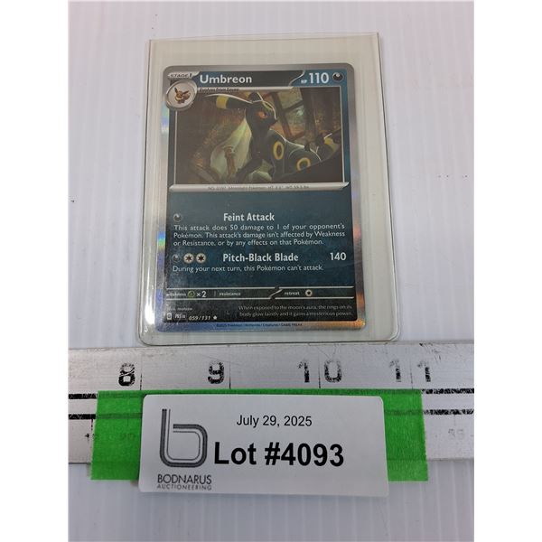 Umbreon Pokemon 2025 Edition - CANNOT GUARANTEE AUTHENTICATION