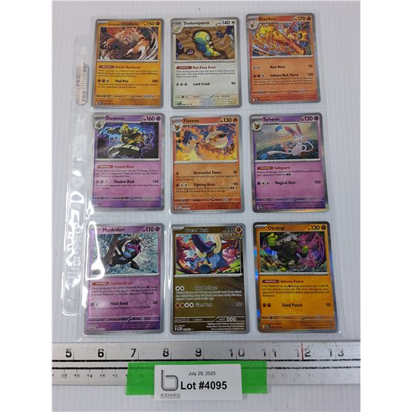 (9) Pokemon Holographic Trading Cards 2025 Editions - CANNOT GUARANTEE AUTHENTICATION
