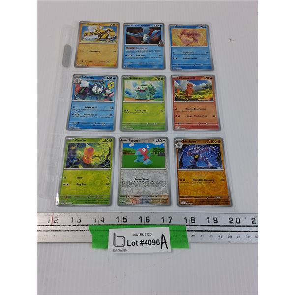 (9) Pokemon Holographic Trading Cards 2023 Editions - CANNOT GUARANTEE AUTHENTICATION