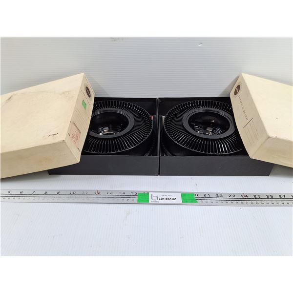 (2) Kodak Film/Slide Carousel Tray In Boxes