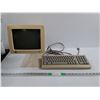 Image 1 : Vintage Apple Monitor and Apple Keyboard, A Cord Included AS IS
