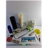 Image 1 : Sunbeam Heater, Garden Sprinkler, Water Bottle, Training Leash, Bottle Opener and Misc