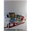 Image 1 : 300 pcs Puzzle, Tim Hortons Cups, Dominion China Plate, Roughriders Fuzzy Dice and Canada Pennant