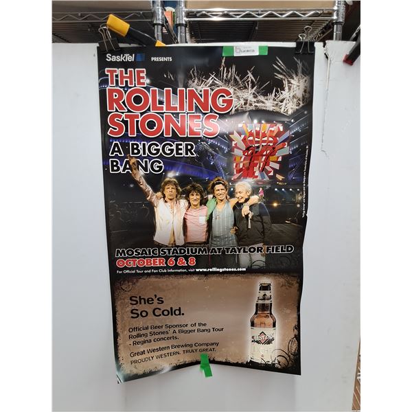 Vintage Great Western Rolling Stones Poster 38" x 24"