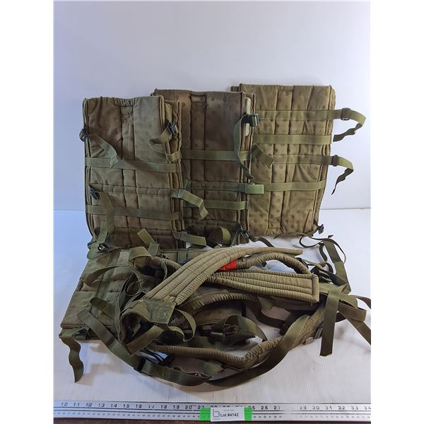 Canadian Army Knee/Soft Pads - Good for Winter, (3) Army Backpack Yokes/Shoulder Straps
