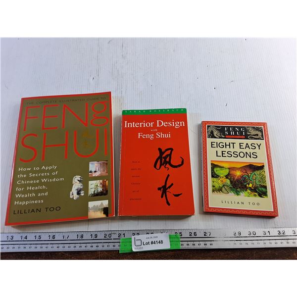 (3) Feng Shui Books by Lillian Too and Sarah Rossbach