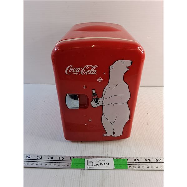Coca Cola Mini Fridge - As Is, 10" x 7" x 10"