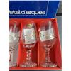 Image 4 : (6) Olympic Calgary 1988 Longchamp 25cl Crystal Wine Goblets