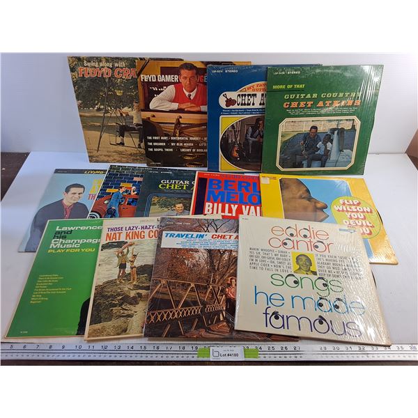 Vinyl Records - Chet Atkins, Floyd Cramer and Eddie Cantor