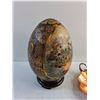 Image 2 : Decorative Porcelain Egg and Copper Dish