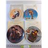 Image 1 : (4)  Norman Rockwell Decorative Plates with Certificates of Authenticity
