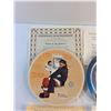 Image 2 : (4)  Norman Rockwell Decorative Plates with Certificates of Authenticity