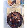 Image 4 : (4)  Norman Rockwell Decorative Plates with Certificates of Authenticity