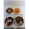 Image 1 : (4)  Norman Rockwell Decorative Plates with Certificates of Authenticity