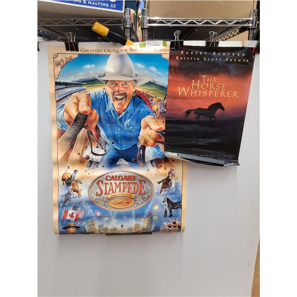 1998 Calgary Stampede Poster 33" x 23" and The Horse Whisperer Poster