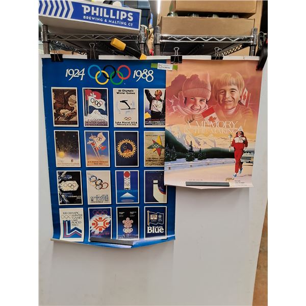 1924 - 1988 Olympic and A Memory in the Making Posters 34" x 25"