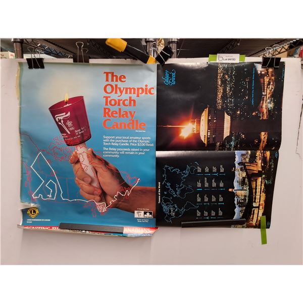 Olympic and Towers of the World Posters 22" x 18"