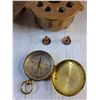 Image 4 : Antique Brass Scale and Compass