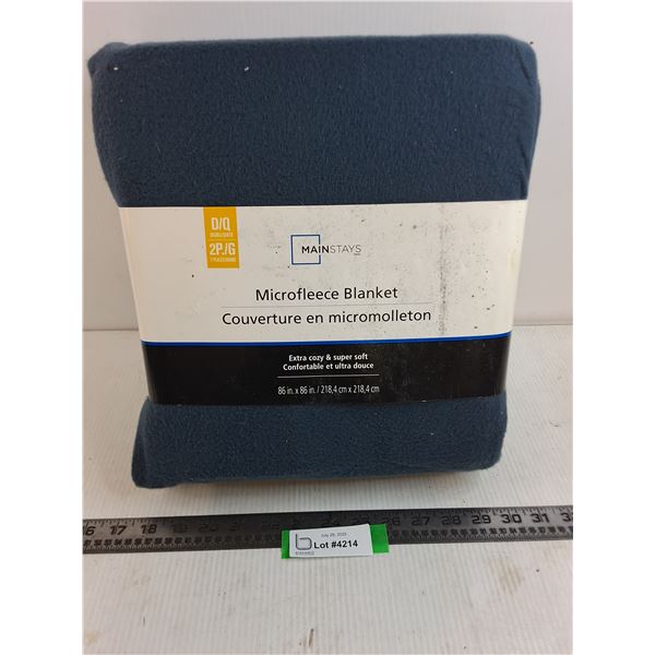 Mainstays Microfleece Blanket - 86" x86" - Unopened