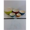 Image 1 : Mayfair & Jackson Set of 5 Mixing Bowls - Largest 10" Dia x 5.75" High
