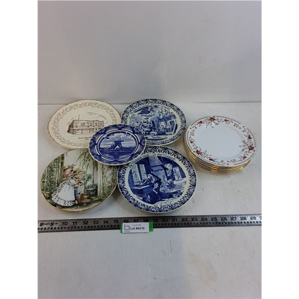 (10) Plates (5 Decorative & 5 Bread Plates)