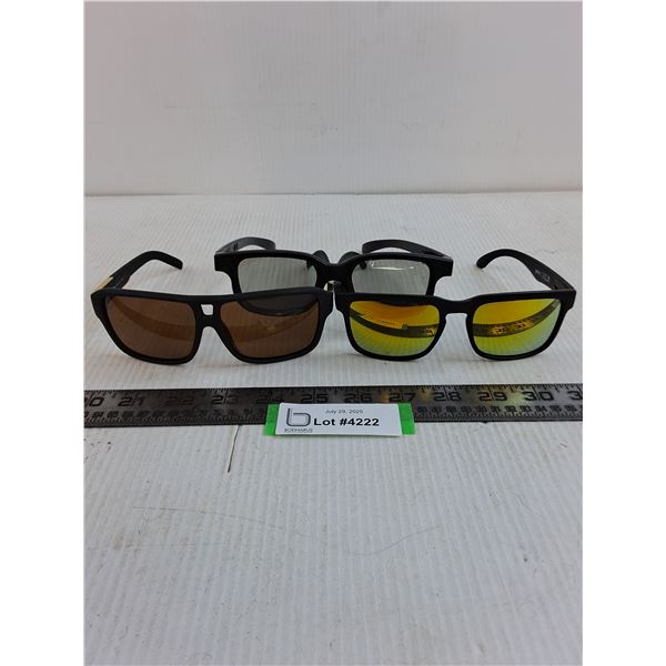 (3) Pairs of Adult Glasses (Dragon, Spy , 3D- As is)Authenticity Not Guaranteed