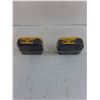 Image 2 : (2) DeWalt Rechargeable 20v 6ah Battery Packs - Appears Unused