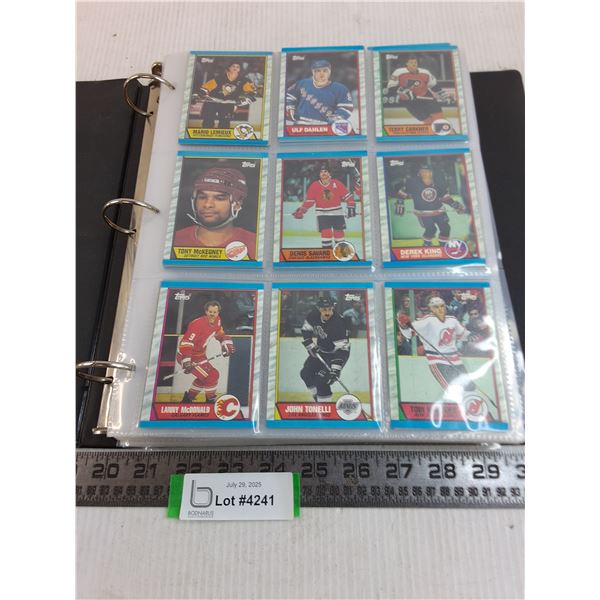 Binder of 500+ O-Pee-Chee/Topps 1980's/90's NHL Collector Cards - Authenticity Not Guaranteed