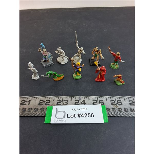 (10) Dungeons & Dragons Metal Figurines from 1980's