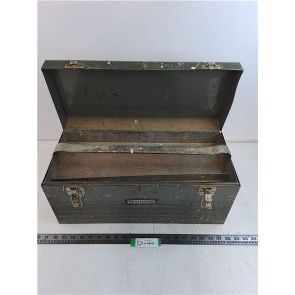 Vintage Craftsman Metal Tool Box - 20x9x10"
