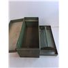 Image 2 : Vintage Metal Tool Box - 20x9x10"