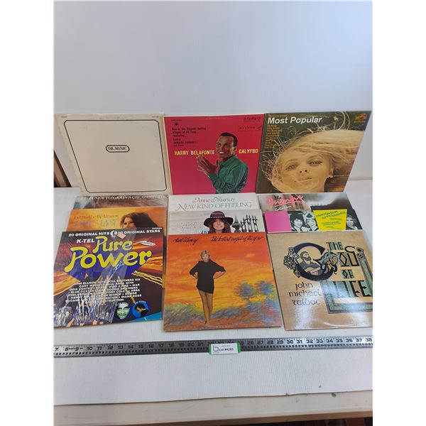 (12) Records (Olivia Newton John, Carly Simon, Harry Belafonte)