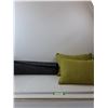 Image 1 : (2) Green Pillows & (2) Black Mats- 51" x 24"