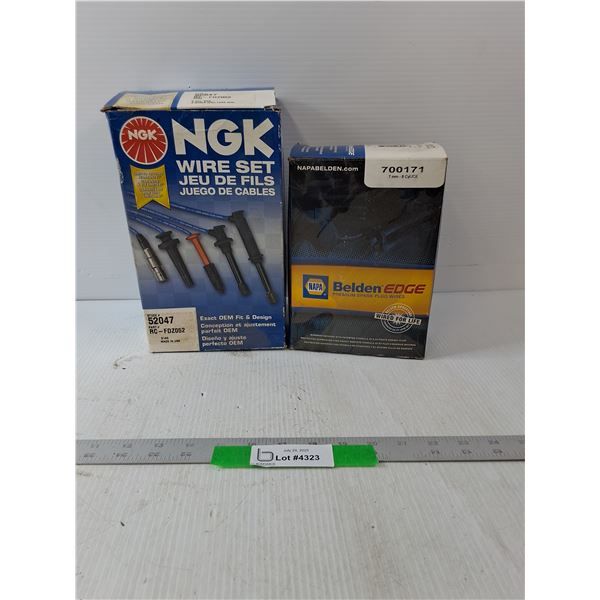 Belden Edge Premium Spark Plug Wires & NGK Wire Set- Spark Plugs Missing Ends