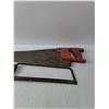 Image 4 : (2) Hand Saws- 30" x 6.5" & 18.5" x 4.5"