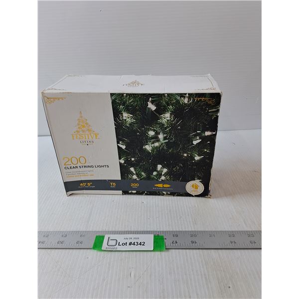 Festive Living  Clear String Lights- Tested