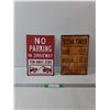 Image 1 : Steak Timer Sign & No Parking Sign- 8" x 12"