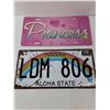 Image 2 : Hawaii & Princess License Plates- 12" x 6"