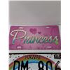 Image 3 : Hawaii & Princess License Plates- 12" x 6"