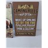 Image 3 : Rocky Mountain  Sign  & Camping Rules Sign- 12" x 8"