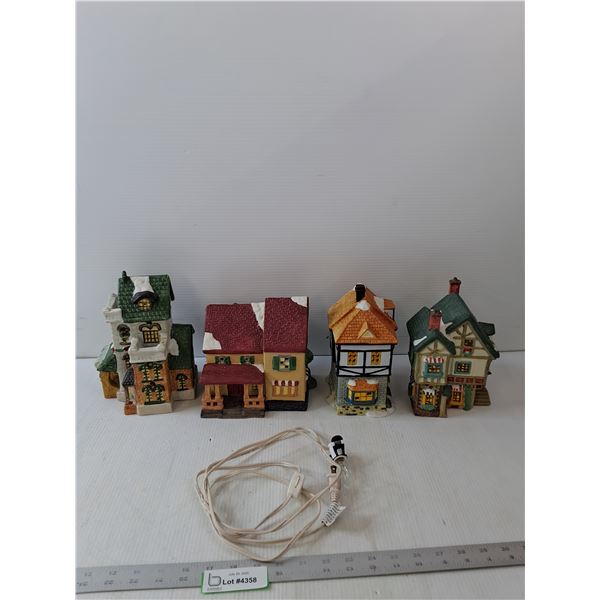 (4) Christmas Building Decorations & Light