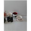 Image 4 : Salt & Pepper Shakers & Variety Of Cups (10)