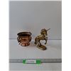 Image 1 : Brass Unicorn & Bowl Decorations