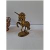 Image 4 : Brass Unicorn & Bowl Decorations