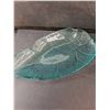 Image 2 : Glass Bowl & Tray- Leaf Pattern