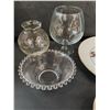 Image 3 : (2) Vases & Glass Dishes