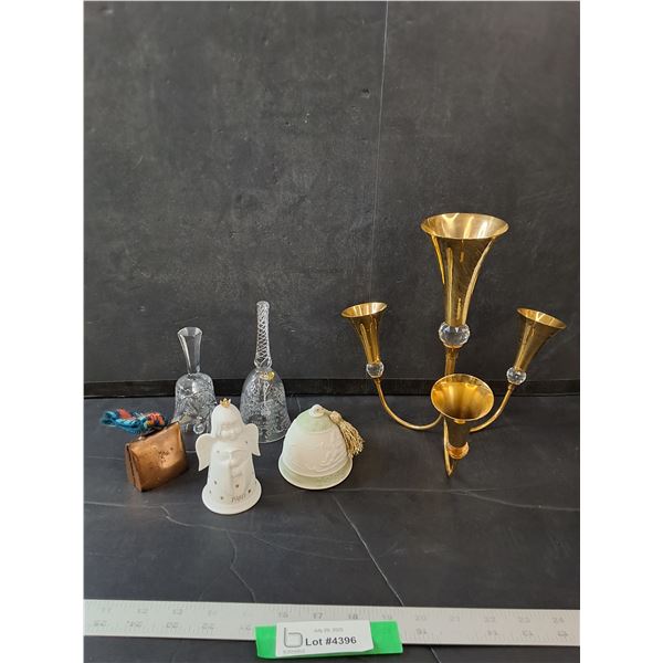 (5) Bells & Candle Holder